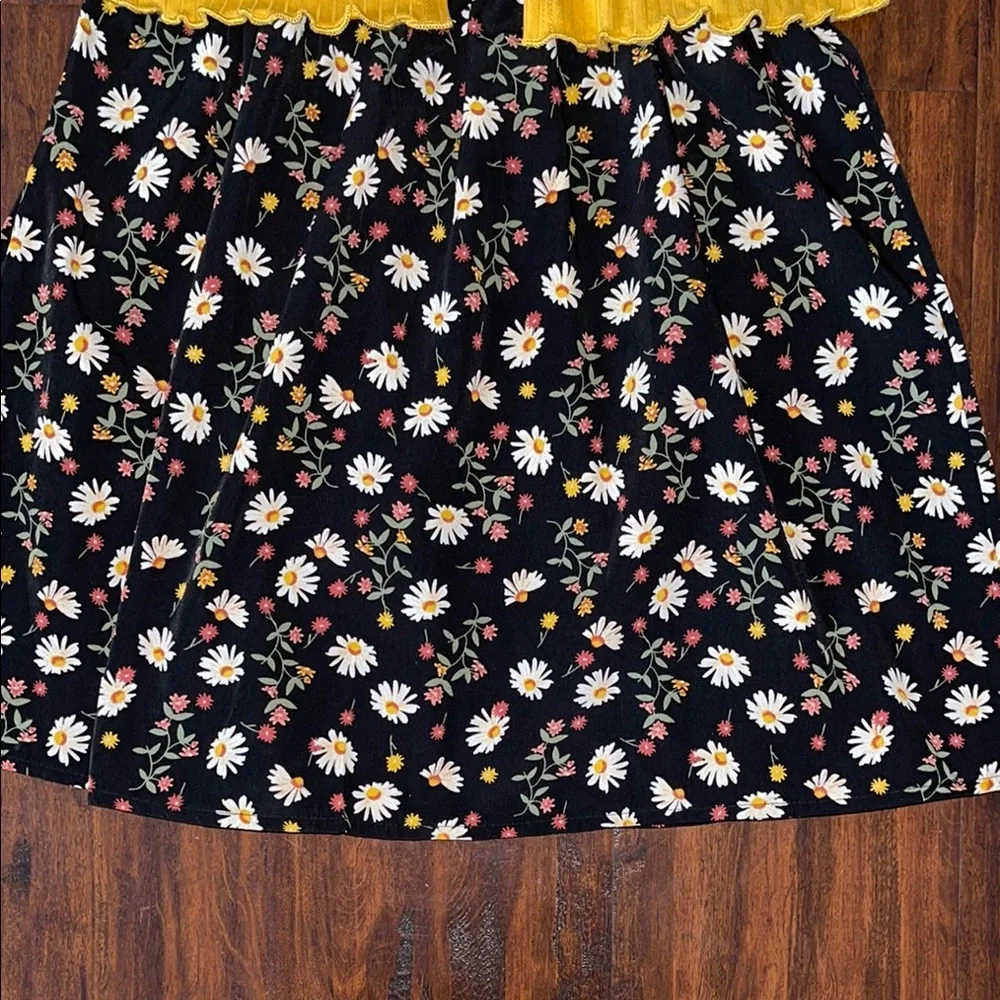 Girls Yellow Floral Dress